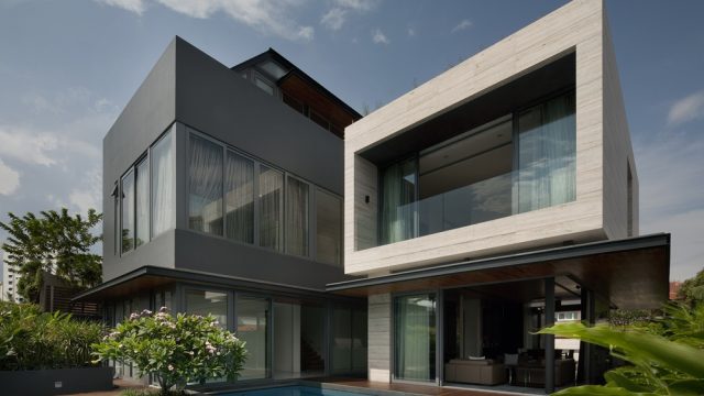 Casa moderna e a decoração